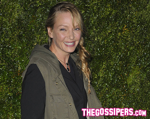 Uma Thurman Tribeca Outfit improbabile di Uma Thurman alla Chanel artist dinner