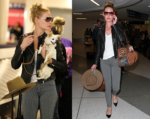 Catherine Heigl Katherine Heigl in bianco e nero al LAX