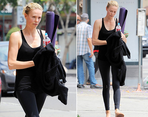 Charlize Theron2 Charlize Theron senza trucco a Los Angeles