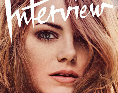 Emma Stone Interview Magazine Cover Emma Stone si racconta su Interview Magazine