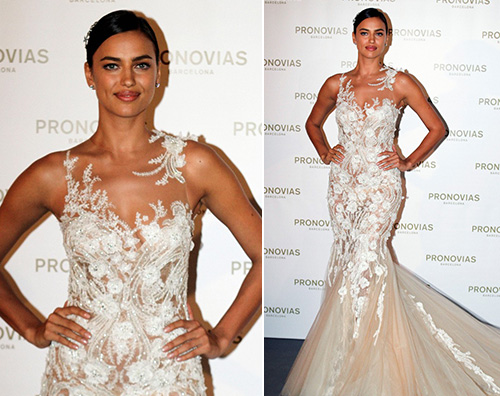 Irina Shayk Irina Shayk alla Barcelona Bridal Week