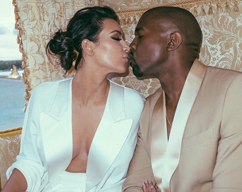 Kim e Kanye  Primo anniversario di matrimonio per Kim e Kanye
