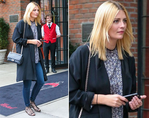 Mischa Barton Mischa Barton in jeans skinny a New York