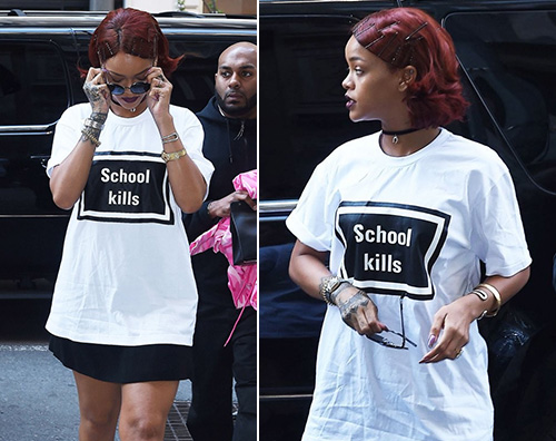 Rihanna2 Rihanna nuovo look a New York