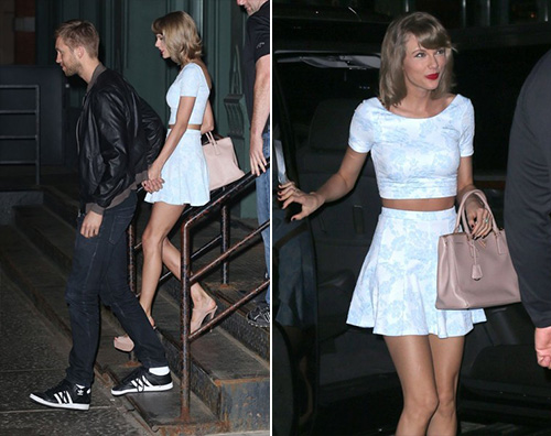 Taylor Swift e Calvin Harris Taylor Swift e Calvin Harris si tengono per mano a NY