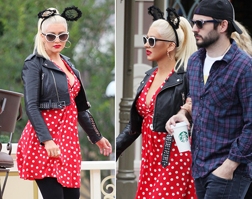 Xtina Giornata a Disneyland per Christina Aguilera