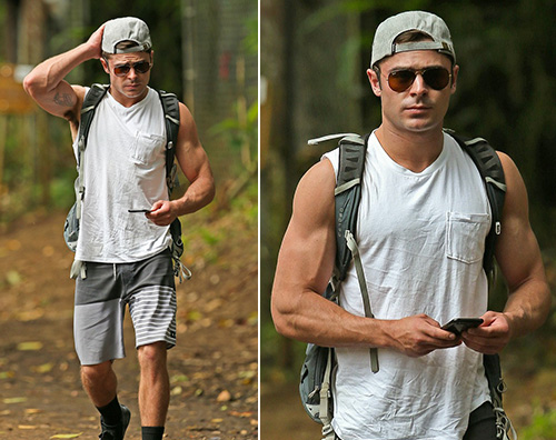 Zac Efron Zac Efron mostra i muscoli alle Hawaii