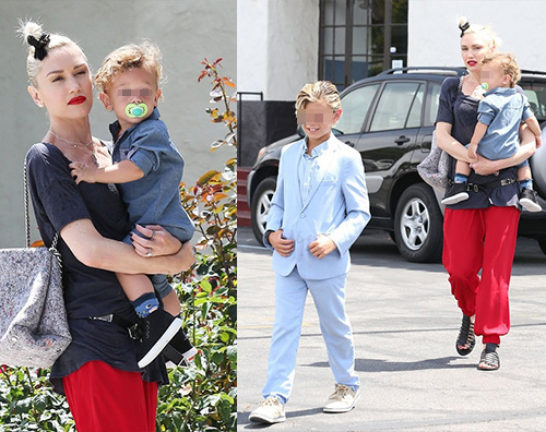 Gwen Kingston Apollo1 Gwen Stefani a messa con i bambini