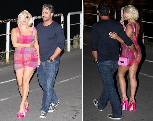 Lady Gaga e Taylor Kinney Lady Gaga in Serbia con Taylor