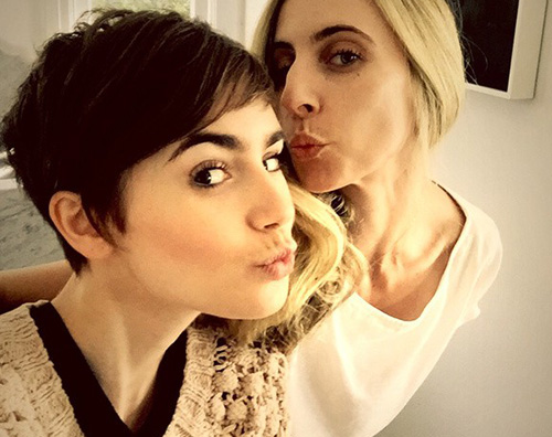 Lily Collins Nuovo pixie crop per Lily Collins