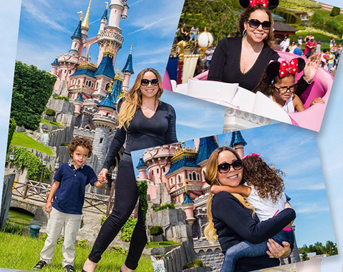 Mariah Carey Mariah Carey a Disneyland con i bambini