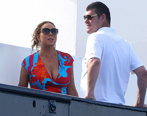 Mariah1 Mariah Carey e James Paker sono arrivati a Cannes