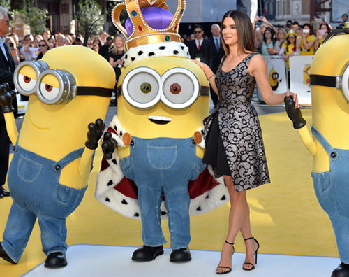 Sandra Sandra Bullock presenta Minions a Londra