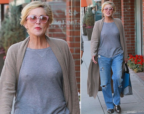 Sharon Stone Sharon Stone manicure a Beverly Hilss