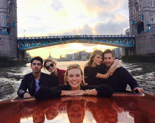 Taylor Karlie Calvin Joe Gigi Calvin Harris ha raggiunto Taylor Swift a Londra