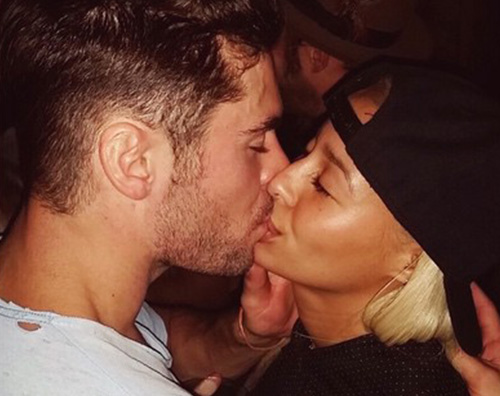 Zac Efron Zac Efron bacia Sami Miro su Instagram