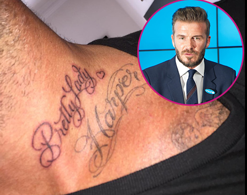 David Beckham David Beckham ha un nuovo tatuaggio