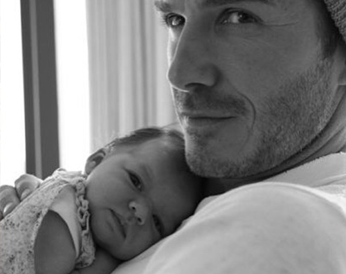 David e Harper Beckham David Beckham papà innamorato della sua bimba