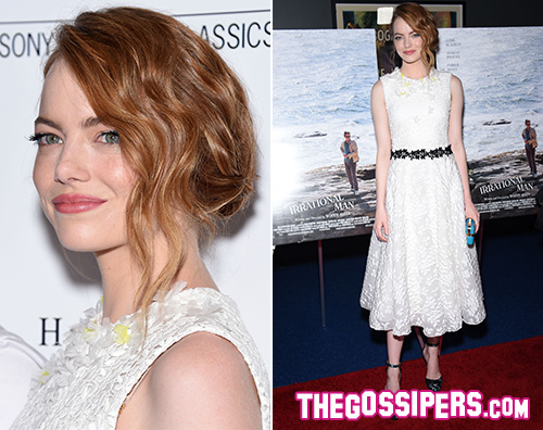 EmmaStone Emma Stone in bianco per Irrational Man