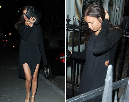 Irina Shayk Irina Shayk a Londra senza Bradley