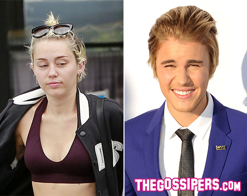 Justin Miley Miley Cyrus sbeffeggia Justin Bieber su Instagram