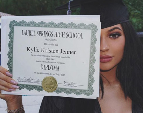 Kylie Jenner Kendall e Kylie Jenner: party in piscina per il diploma