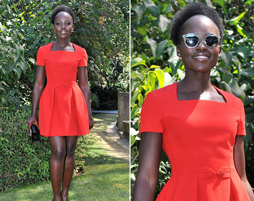 Lupita Nyong o Lupita Nyongo a Parigi per Dior