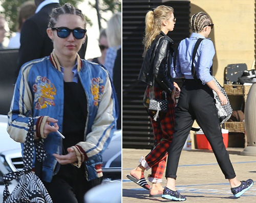 Miley Cyrus Stella Maxwell1 Miley Cyrus e Stella Maxwell, weekend di coppia