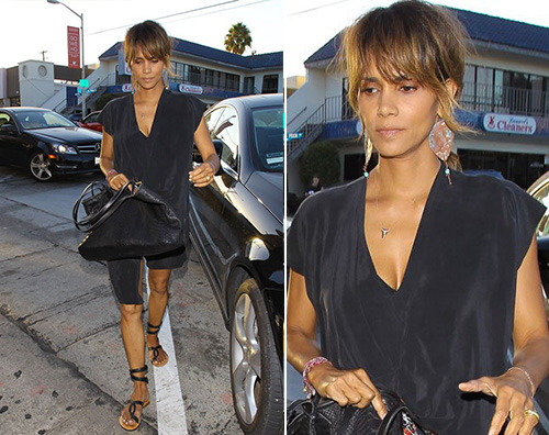 Halle Berry Halle Berry in total black a Hollywood