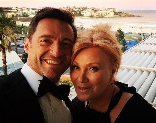 Hugh Jackman Selfie di coppia per Hugh Jackman e Deborra  Lee