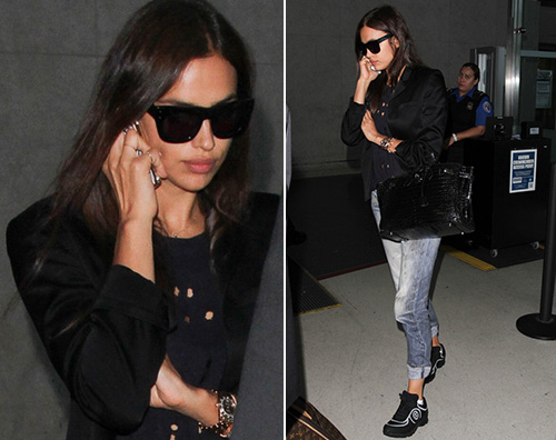 Irina Shayk1 Irina Shayk, che musone al LAX!