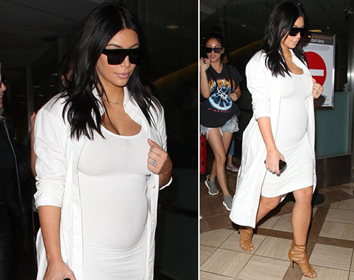 Kim Kardashian 2 Kim Kardashian al LAX col pancino
