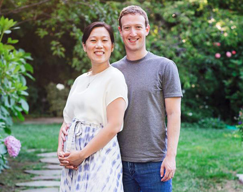 Mark e Priscilla Mark Zuckerberg e Priscilla Chan aspettano il secondo figlio