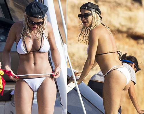 Rita Ora Rita Ora curve mozzafiato a Ibiza