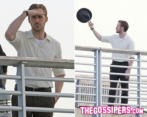 Ryan Gosling Ryan Gosling sul set di La La Land