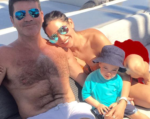 Simon Cowell Simon Cowell in vacanza con Lauren ed Eric