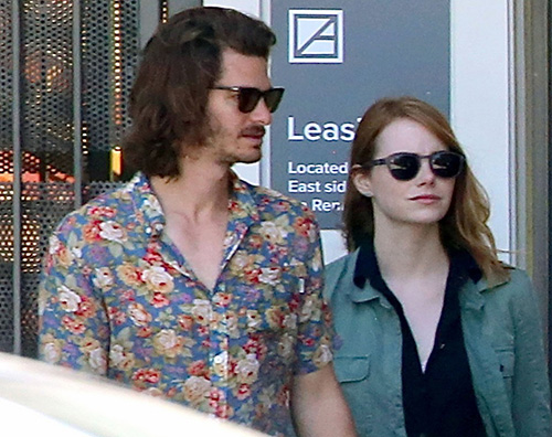 AndrewGarfield Emma Stone ed Andrew Garfield pranzo fuori a Los Angeles