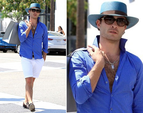 Ed Westwick 2 Ed Westwick fa shopping a Beverly Hills