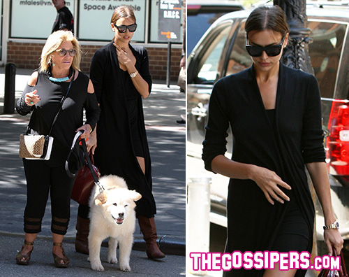 Irina e suocera Irina a New York con la mamma di Bradley Cooper