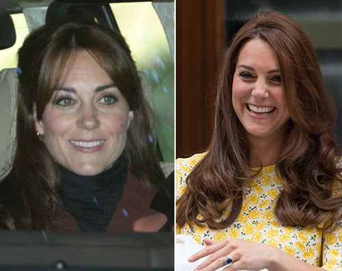 Kate Middleton prima e dopo Kate Middleton cambia look