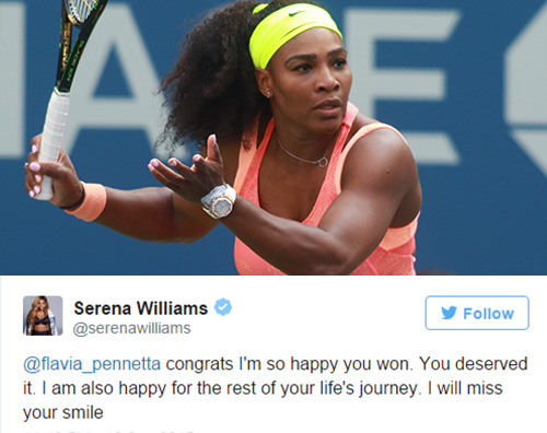 Serena Williams Una schiera di celebrity per la finale del Grande Slam