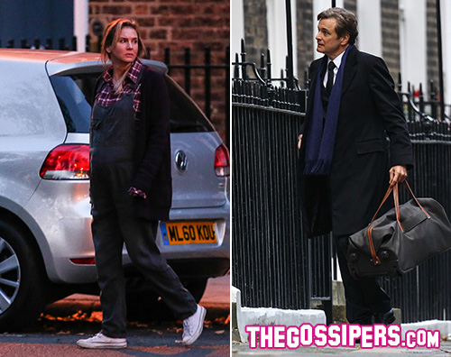 Briget Anche Colin Firth sul set di Bridget Jones 3