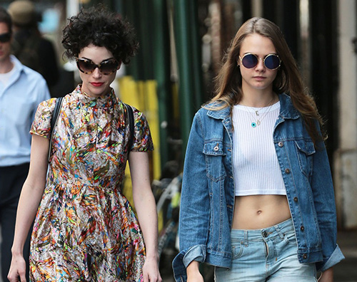 Cara Delevingne Cara Delevingne a NY con St. Vincent