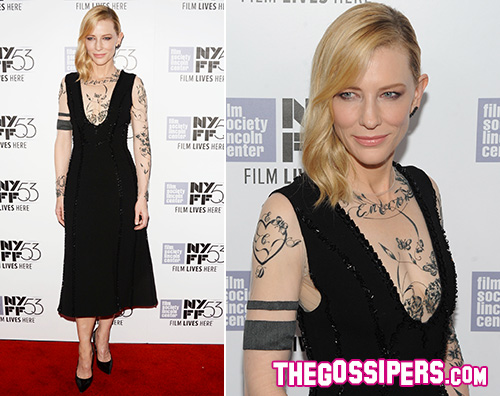 Cate Blanchett Cate Blanchett tatuata a New York