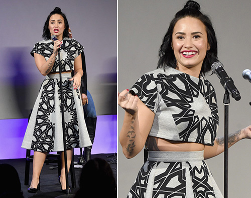 Demi Lovato Demi Lovato, elegante per i Meet The Musician