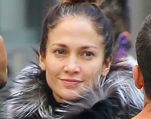 Jennifer Lopez 2 Jennifer Lopez senza trucco a New York