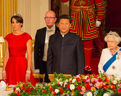 Kate Middleton Kate Middleron brinda con Xi Jinping