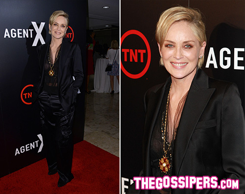 Sharon Stone Sharon Stone sbaglia il makeup per la prima di Agent X