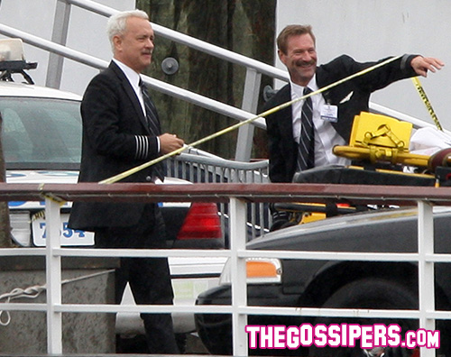 Tom Hanks 2 Tom Hanks, capelli bianchi sul set