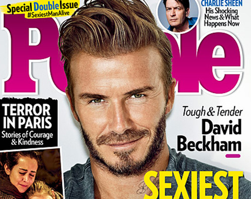 David Beckham David Beckham è il più sexy del mondo secondo People